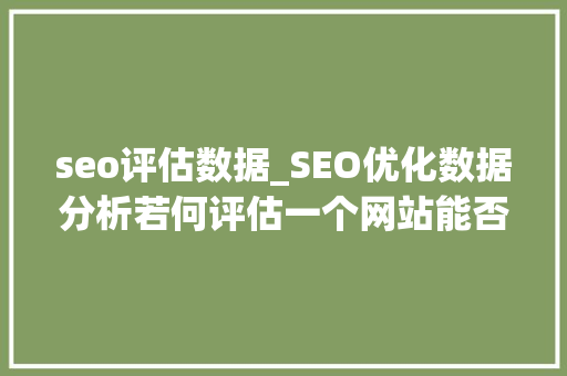 seo评估数据_SEO优化数据分析若何评估一个网站能否带来客户咨询量 seo评估数据_SEO优化数据分析若何评估一个网站能否带来客户咨询量 百度SEO