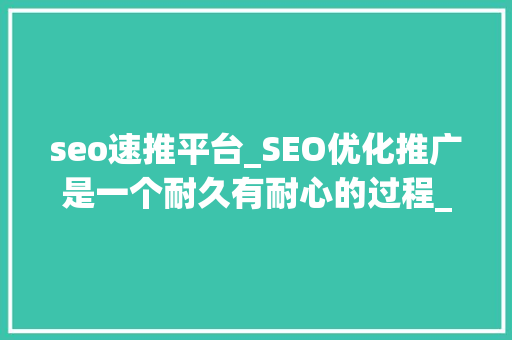 seo速推平台_SEO优化推广是一个耐久有耐心的过程_SEO外包_武汉天启速推收集 seo速推平台_SEO优化推广是一个耐久有耐心的过程_SEO外包_武汉天启速推收集 网站建设公司