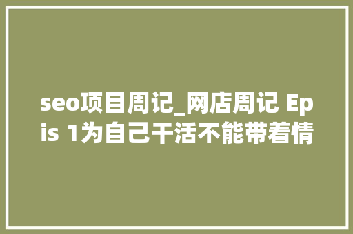 seo项目周记_网店周记 Epis 1为自己干活不能带着情绪干事 seo项目周记_网店周记 Epis 1为自己干活不能带着情绪干事 百度SEO