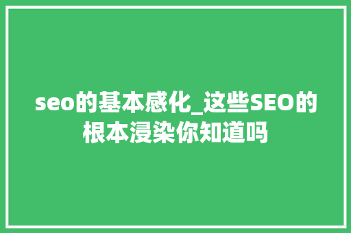 seo的基本感化_这些SEO的根本浸染你知道吗 SEO关键词 seo的基本感化_这些SEO的根本浸染你知道吗 seo的基本感化_这些SEO的根本浸染你知道吗 SEO关键词