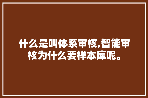什么是叫体系审核,智能审核为什么要样本库呢。 什么是叫体系审核,智能审核为什么要样本库呢。 必应SEO
