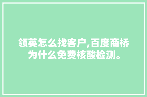领英怎么找客户,百度商桥为什么免费核酸检测。 领英怎么找客户,百度商桥为什么免费核酸检测。 网站建设公司