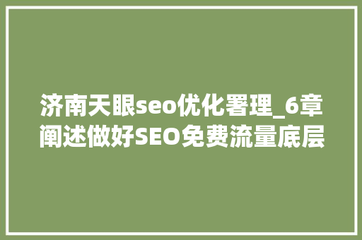 济南天眼seo优化署理_6章阐述做好SEO免费流量底层弄法 济南天眼seo优化署理_6章阐述做好SEO免费流量底层弄法 网站建设公司