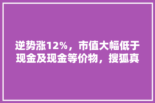 逆势涨12%，市值大幅低于现金及现金等价物，搜狐真被低估了吗,网易云为什么这么臃肿呢。 逆势涨12%，市值大幅低于现金及现金等价物，搜狐真被低估了吗,网易云为什么这么臃肿呢。 网站建设公司