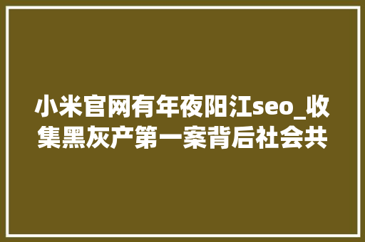 小米官网有年夜阳江seo_收集黑灰产第一案背后社会共治造孽家当链 小米官网有年夜阳江seo_收集黑灰产第一案背后社会共治造孽家当链 必应SEO
