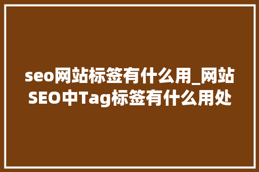 seo网站标签有什么用_网站SEO中Tag标签有什么用处若何运用才有效