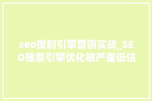 seo搜刮引擎营销实战_SEO搜索引擎优化被严重低估收集营销核心技能 seo搜刮引擎营销实战_SEO搜索引擎优化被严重低估收集营销核心技能 百度SEO