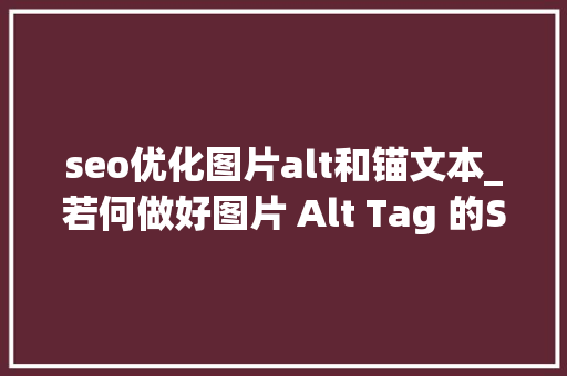 seo优化图片alt和锚文本_若何做好图片 Alt Tag 的SEO优化具体指南 seo优化图片alt和锚文本_若何做好图片 Alt Tag 的SEO优化具体指南 百度SEO