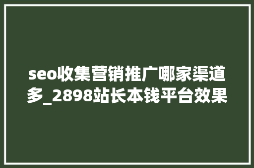 seo收集营销推广哪家渠道多_2898站长本钱平台效果好的收集营销推广渠道推荐 seo收集营销推广哪家渠道多_2898站长本钱平台效果好的收集营销推广渠道推荐 必应SEO
