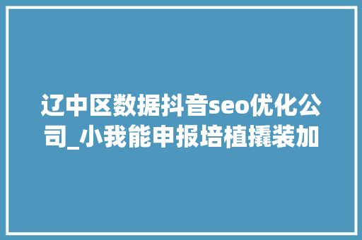 辽中区数据抖音seo优化公司_小我能申报培植撬装加油站吗 辽中区数据抖音seo优化公司_小我能申报培植撬装加油站吗 搜狗SEO