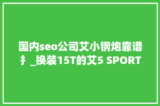 国内seo公司艾小钢炮靠谱扌_换装15T的艾5 SPORT能成为自立身牌的思域吗 国内seo公司艾小钢炮靠谱扌_换装15T的艾5 SPORT能成为自立身牌的思域吗 SEO关键词