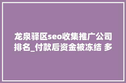龙泉驿区seo收集推广公司排名_付款后资金被冻结 多位留学生遭遇网购国际机票骗局 龙泉驿区seo收集推广公司排名_付款后资金被冻结 多位留学生遭遇网购国际机票骗局 网站建设公司