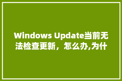 Windows Update当前无法检查更新，怎么办,为什么看不到网页更新内容。 Windows Update当前无法检查更新，怎么办,为什么看不到网页更新内容。 百度SEO