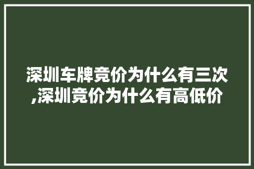 深圳车牌竞价为什么有三次,深圳竞价为什么有高低价卖。 深圳车牌竞价为什么有三次,深圳竞价为什么有高低价卖。 网站建设公司