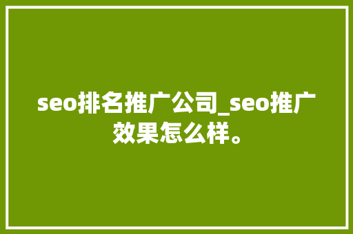 seo排名推广公司_seo推广效果怎么样。 seo排名推广公司_seo推广效果怎么样。 网站建设公司