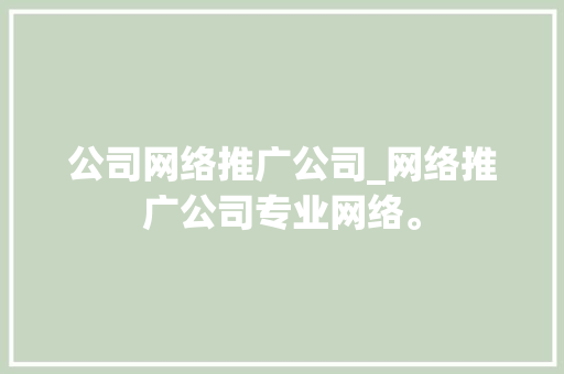 公司网络推广公司_网络推广公司专业网络。 公司网络推广公司_网络推广公司专业网络。 网站建设公司