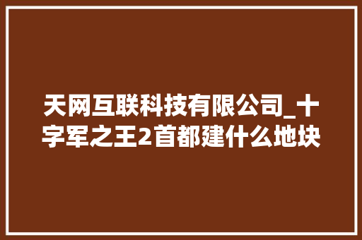 天网互联科技有限公司_十字军之王2首都建什么地块。 天网互联科技有限公司_十字军之王2首都建什么地块。 网站建设公司