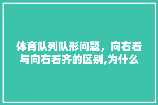 体育队列队形问题，向右看与向右看齐的区别,为什么要向右转向前看呢。 体育队列队形问题，向右看与向右看齐的区别,为什么要向右转向前看呢。 必应SEO