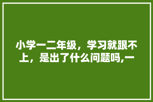 小学一二年级，学习就跟不上，是出了什么问题吗,一年级为什么英语学不会了。 搜狗SEO
