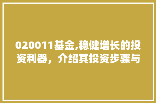 020011基金,稳健增长的投资利器，介绍其投资步骤与未来前景(基金代码020011) 020011基金,稳健增长的投资利器，介绍其投资步骤与未来前景(基金代码020011) 神马SEO