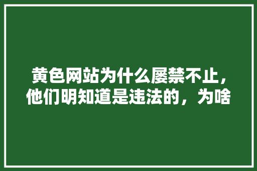 黄色网站为什么屡禁不止，他们明知道是违法的，为啥还要创建网站,为什么建立网站之前要做网站策划。 黄色网站为什么屡禁不止，他们明知道是违法的，为啥还要创建网站,为什么建立网站之前要做网站策划。 网站建设公司