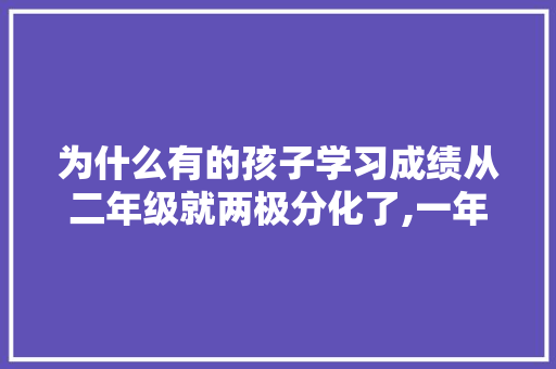 为什么有的孩子学习成绩从二年级就两极分化了,一年级为什么有两极分化呢。 为什么有的孩子学习成绩从二年级就两极分化了,一年级为什么有两极分化呢。 网站建设公司