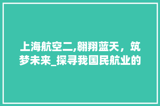 上海航空二,翱翔蓝天，筑梦未来_探寻我国民航业的领军者 上海航空二,翱翔蓝天，筑梦未来_探寻我国民航业的领军者 百度SEO