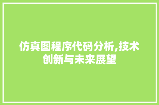 仿真图程序代码分析,技术创新与未来展望 仿真图程序代码分析,技术创新与未来展望 SEO关键词