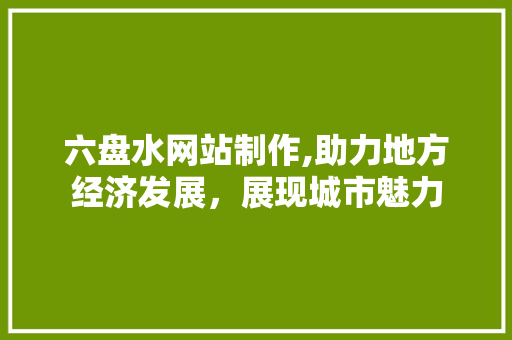 六盘水网站制作,助力地方经济发展，展现城市魅力 六盘水网站制作,助力地方经济发展，展现城市魅力 网站建设公司