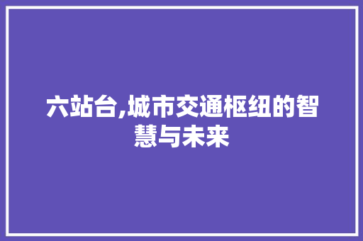 六站台,城市交通枢纽的智慧与未来 六站台,城市交通枢纽的智慧与未来 网站建设公司