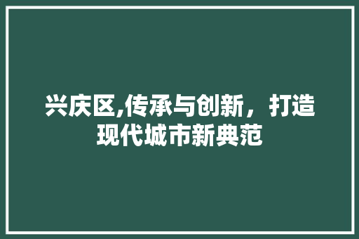 兴庆区,传承与创新，打造现代城市新典范 兴庆区,传承与创新，打造现代城市新典范 神马SEO