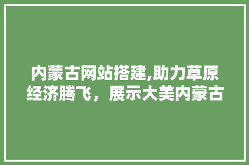 内蒙古网站搭建,助力草原经济腾飞，展示大美内蒙古 内蒙古网站搭建,助力草原经济腾飞，展示大美内蒙古 必应SEO
