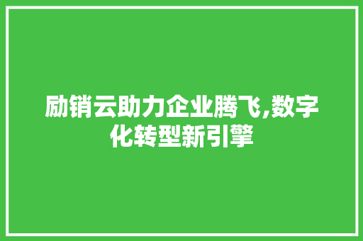 励销云助力企业腾飞,数字化转型新引擎 励销云助力企业腾飞,数字化转型新引擎 搜狗SEO