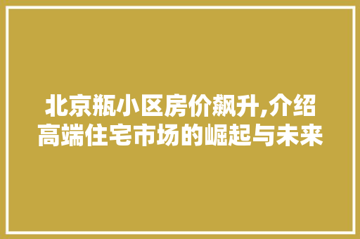 北京瓶小区房价飙升,介绍高端住宅市场的崛起与未来趋势 北京瓶小区房价飙升,介绍高端住宅市场的崛起与未来趋势 网站建设公司