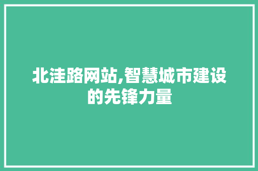 北洼路网站,智慧城市建设的先锋力量 北洼路网站,智慧城市建设的先锋力量 搜狗SEO