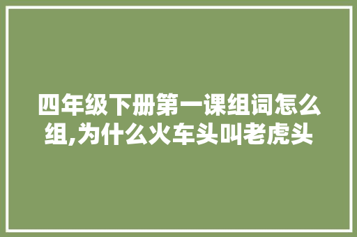 四年级下册第一课组词怎么组,为什么火车头叫老虎头。 四年级下册第一课组词怎么组,为什么火车头叫老虎头。 网站建设公司