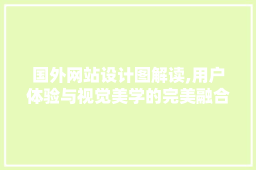 国外网站设计图解读,用户体验与视觉美学的完美融合