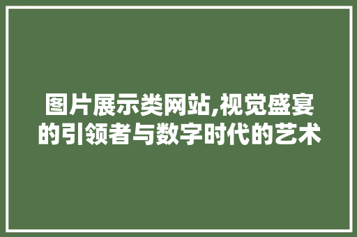 图片展示类网站,视觉盛宴的引领者与数字时代的艺术窗口 图片展示类网站,视觉盛宴的引领者与数字时代的艺术窗口 搜狗SEO