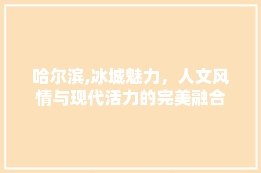 哈尔滨,冰城魅力，人文风情与现代活力的完美融合 哈尔滨,冰城魅力，人文风情与现代活力的完美融合 百度SEO