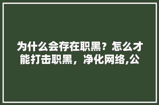 为什么会存在职黑？怎么才能打击职黑，净化网络,公司网站为什么总被黑客攻击。 为什么会存在职黑？怎么才能打击职黑，净化网络,公司网站为什么总被黑客攻击。 神马SEO
