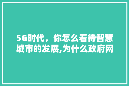 5G时代，你怎么看待智慧城市的发展,为什么政府网站建设招标没写服务器。 5G时代，你怎么看待智慧城市的发展,为什么政府网站建设招标没写服务器。 必应SEO