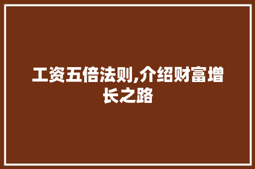 工资五倍法则,介绍财富增长之路 工资五倍法则,介绍财富增长之路 搜狗SEO