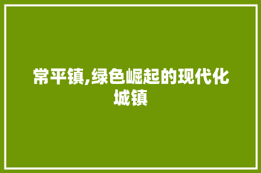 常平镇,绿色崛起的现代化城镇 常平镇,绿色崛起的现代化城镇 必应SEO