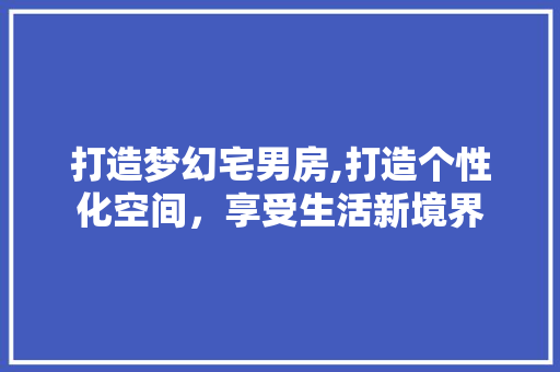 打造梦幻宅男房,打造个性化空间，享受生活新境界 打造梦幻宅男房,打造个性化空间，享受生活新境界 搜狗SEO