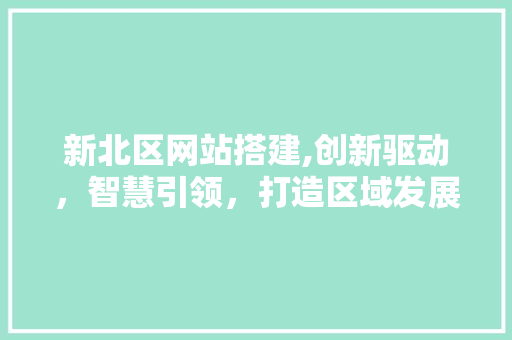 新北区网站搭建,创新驱动，智慧引领，打造区域发展新引擎 新北区网站搭建,创新驱动，智慧引领，打造区域发展新引擎 百度SEO