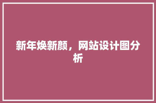 新年焕新颜，网站设计图分析 新年焕新颜，网站设计图分析 SEO关键词