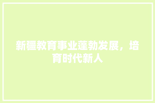 新疆教育事业蓬勃发展，培育时代新人 新疆教育事业蓬勃发展，培育时代新人 网站建设公司