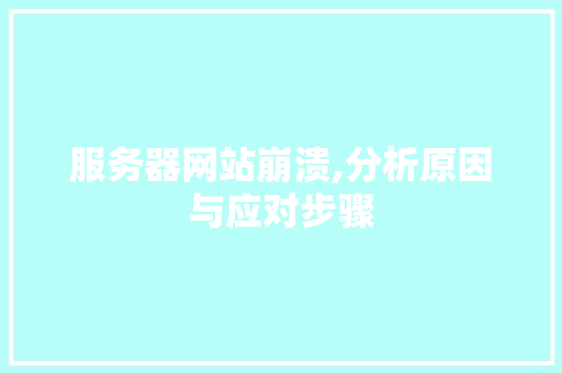服务器网站崩溃,分析原因与应对步骤
