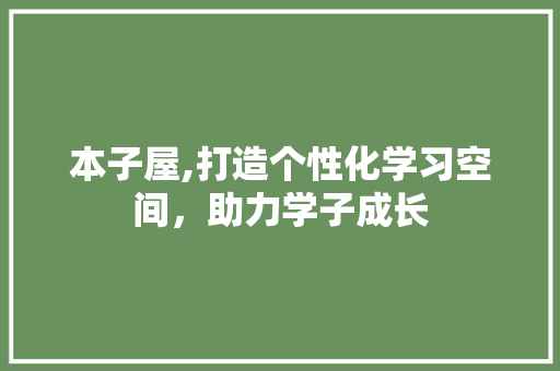 本子屋,打造个性化学习空间，助力学子成长 必应SEO