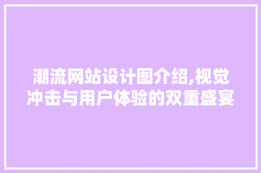 潮流网站设计图介绍,视觉冲击与用户体验的双重盛宴